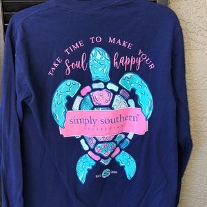 Navy blue simply southern longsleeve T-shirt